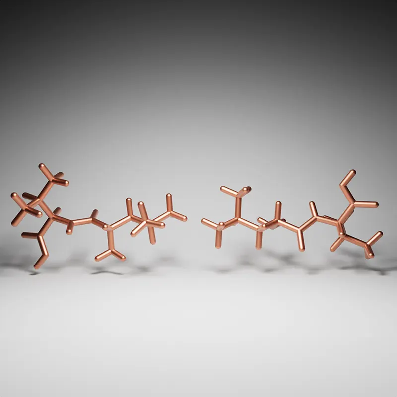 Biased chemical reactions within the primordial soup on early Earth may have led to amino acid pairs that are fully left-handed (right) even though some with mixed handedness (left) were initially made faster.N. BURGESS/SCIENCE